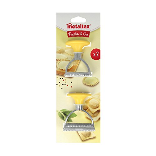 Metaltex Molde Pasta, Acero Inoxidable, Amarillo