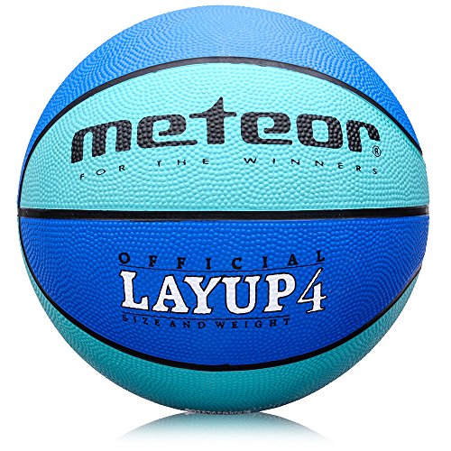 meteor Balón Baloncesto Talla 4 Pelota Basketball Bebe Ball Infantil Niño Balon Basquet - Baloncesto Ideal para los niños y jouvenes para Entrenar y Jugar - Tamaño 4 Layup