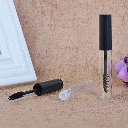 mi ji Belleza Uno de 10 ml viales vacíos pestañas rimel Tubo Tubo Botella DIY del envase del rimel cepillo de pestañas Varita Botella Negro 1pcs