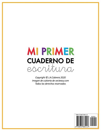 Mi primer cuaderno de escritura: Aprender a leer y escribir el abecedario y los números es fácil y divertido con este libro de actividades de repasar ... Mayúsculas y Minúsculas | Números del 1 al 20