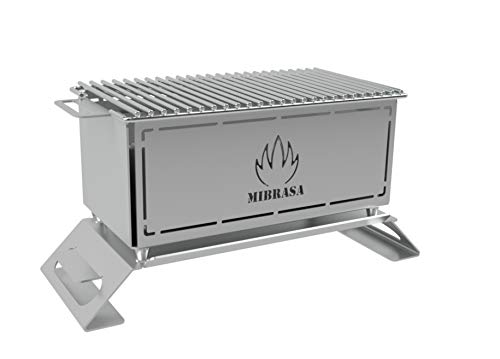 Mibrasa Hibachi MH 300 - Barbacoa portátil Totalmente Fabricada en Acero Inoxidable 304. ¡La imaginación y Creatividad del Chef con el Hibachi límites!…