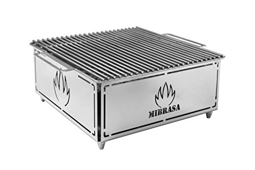 Mibrasa Hibachi MH 300 Plus - Barbacoa portátil Totalmente Fabricada en Acero Inoxidable 304. ¡La imaginación y Creatividad del Chef con el Hibachi límites!