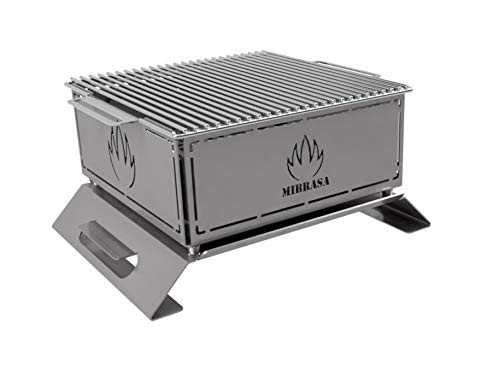 Mibrasa Hibachi MH 300 Plus - Barbacoa portátil Totalmente Fabricada en Acero Inoxidable 304. ¡La imaginación y Creatividad del Chef con el Hibachi límites!