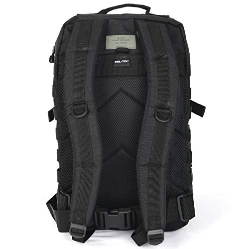 Mil-Tec - Mochila tipo militar (20 L), color negro