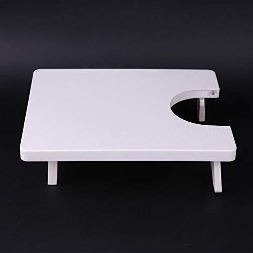 MILISTEN Máquina de Coser Mesa de Extensión Herramienta de Coser Doméstica Extensión Accesorios (Blanco 25X20cm)