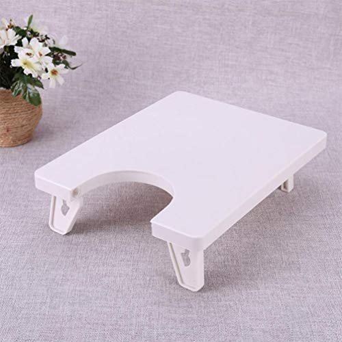 MILISTEN Máquina de Coser Mesa de Extensión Herramienta de Coser Doméstica Extensión Accesorios (Blanco 25X20cm)