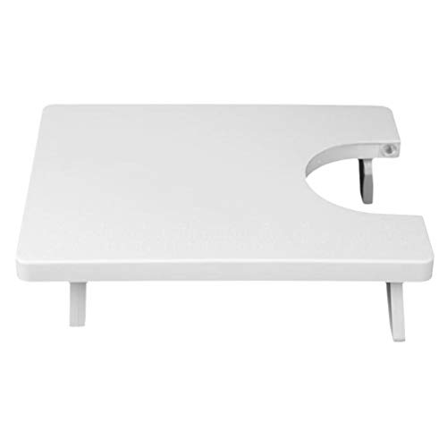 MILISTEN Máquina de Coser Mesa de Extensión Herramienta de Coser Doméstica Extensión Accesorios (Blanco 25X20cm)