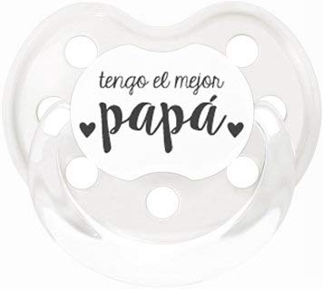 Mimuselina Pack Regalo Día del Padre | Regalo para Papás y Bebés, Muselina de Algodón, Chupete y Babero con Mensajes Originales para Papi y Bebé, Ideal para Papás Primerizos