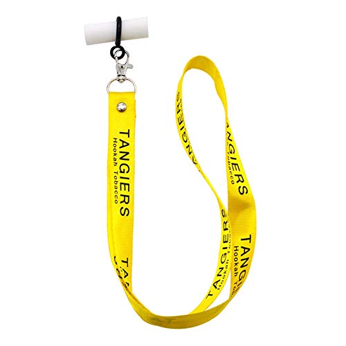 Mini Office Depot Portátil Correa Lanyard Hookah Boquilla Plástico Boquilla Hookah Accesorios - Amarillo