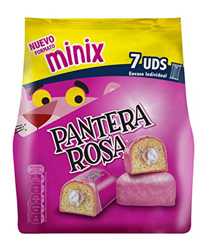 Mini Pantera Rosa 7 unidades con envase individual. 161gr (23gr por unidad).