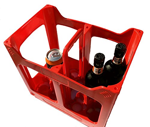 MiniEco Plástico 10 Compartimientos Caja Cajón Contenedor Botella De Cerveza Adapta a Botellas de 10 x 330 - 500 ml. Utilizado en Casa Apilado Reciclaje Cervecerías Sidra