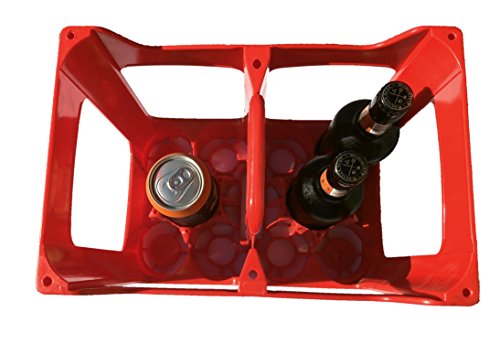 MiniEco Plástico 10 Compartimientos Caja Cajón Contenedor Botella De Cerveza Adapta a Botellas de 10 x 330 - 500 ml. Utilizado en Casa Apilado Reciclaje Cervecerías Sidra