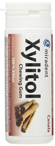 Miradent Xylitol Chicle Sabor Canela Bote 30 Ud X 30 Gr Bote De 30 Unidades X 30 Gramos - 300 g