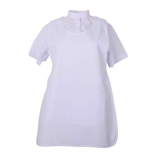 MISEMIYA - Delantal Impermeable Uniforme ESTÉTICA Laboral Limpieza CLINICA Hospital Veterinaria SANIDAD Médico Enfermera - Ref.868 - M, Delantal Limpieza 868-2 Blanco