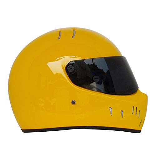 MJW Casco De Moto Bluetooth, Sistema Integrado De Comunicación por Intercomunicación (Rango 500M, Emparejamiento 2-3Riders, Radio FM, Resistente Al Agua, L (54-62Cm)),Orange