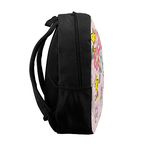 Mochila de día de Flores de Cacahuete para la Escuela, Bolsa de Viaje, para Hombres y Mujeres, Adolescentes y Colegio, 17 Pulgadas