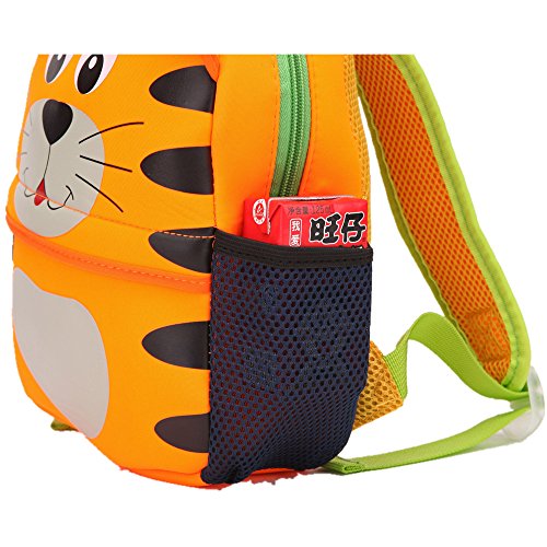 Mochila para niños, Animal Mochila Escolar TEAMEN® Toddler Kids Mochila Escolar para niños pequeños, Mochila para 2-5 años (Tigre)