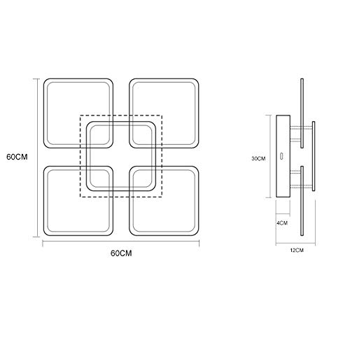 Modernas Luces De Techo LED, con Lámpara Colgante De Control Remoto, Lámparas Colgantes AC90-260V, para Dormitorio, Restaurante, Lámpara De Araña, 15-25 Metros, Comedor Lustres