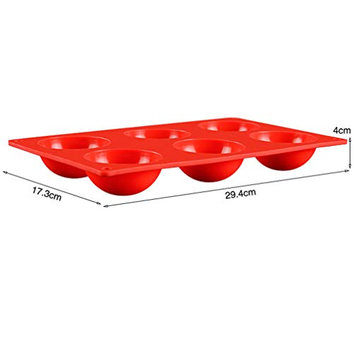 Molde Antiadherente de la Torta de Silicona - Forma de Semi Esfera Hemisferio Moldes de Silicone para Repostería Bizcocho/Chocolate/Pudín/Jabon/Pastel/Pastelería #2