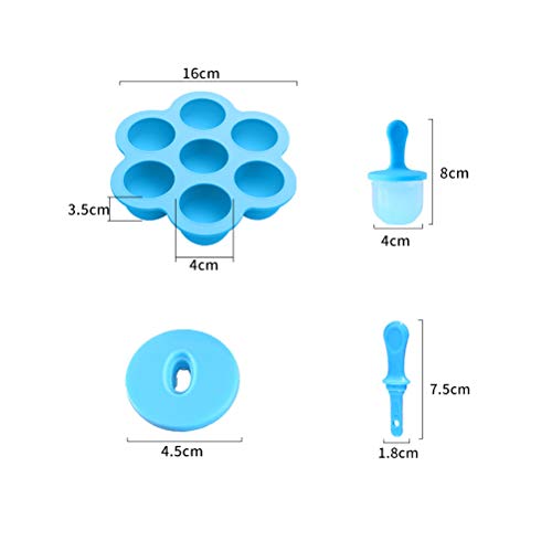 Molde de Silicona Mini Ice Pops Molde de paletas Moldes de paletas Bebé DIY Complemento alimenticio Herramienta Batido de Frutas Molde de Helado