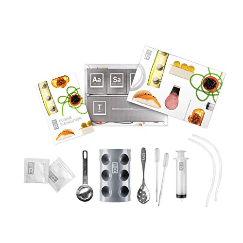 Molecule-R - Set de Gastronomía Triple Aplicación - Recetas Moleculares, Decoración de Comida y Sabores Volátiles