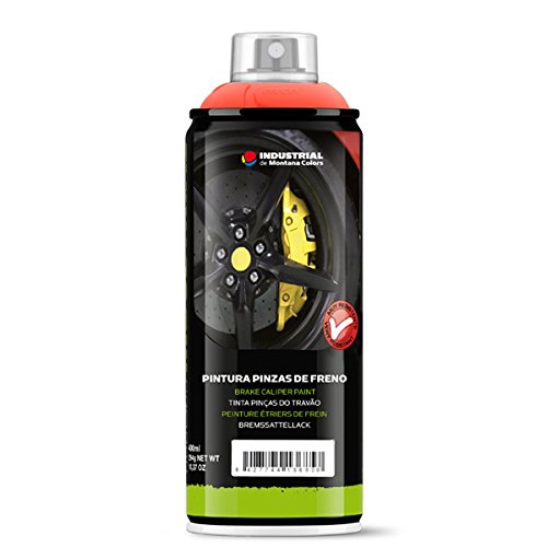 Montana Colors MTN Spray Pintura Pinzas de Freno Rojo - Pintura alta Temperatura, Rojo, 400 ml