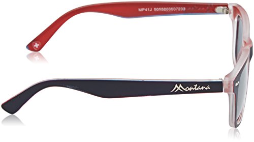 MONTANA MP41 Gafas, Multicolor (azul/rojo/lentes ahumadas), Talla única Unisex Adulto