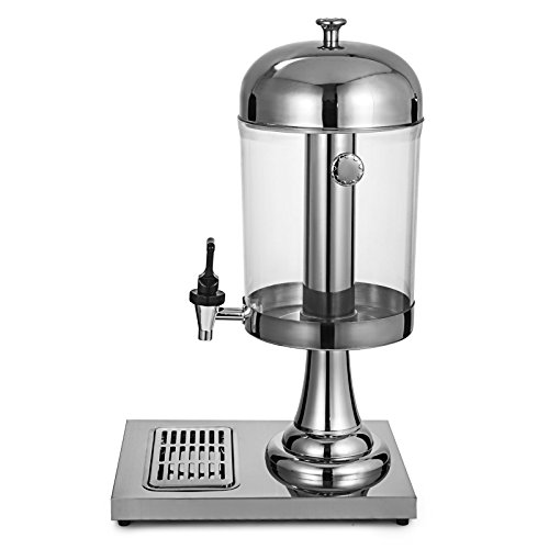 Moracle Dispensador de Bebidas Frías de 8 Litros / 2.1 Gal el Enfriador de Bebida Definitiva Dispensador de Jugos 3.7 kg Comerciales de Acero Inoxidablepara Desayunos Bufé Servicio en Hoteles 8L