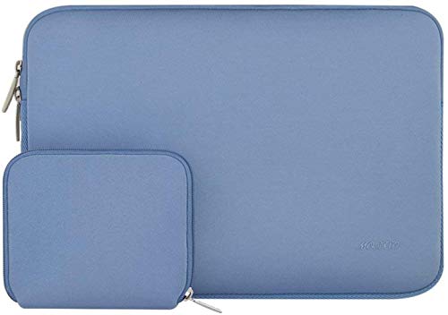 MOSISO Funda Protectora Compatible con 13-13.3 Pulgadas MacBook Air/MacBook Pro/Ordenador Portátil, Bolsa Blanda de Neopreno Agua Repelente con Pequeño Caso, Azul Serenidad