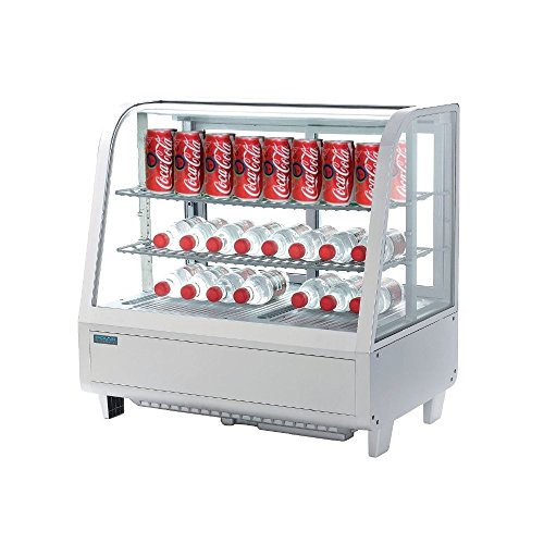 Mostrador refrigerado polar blanco 100 litros Comida comercial para nevera