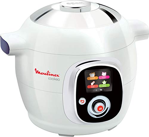 Moulinex CE704110 Cookeo - Robot de Cocina, alta Presión, 6 Modos Cocción, Programable, 100 Recetas Programadas y Bol Extraíble Antiadherente con Capacidad hasta 6 Raciones y Fácil Interfaz