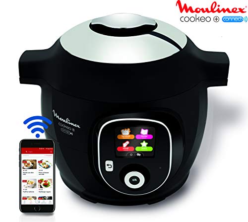 Moulinex Cookeo+ Connect olla multi-cocción 6 L 1600 W Negro - Ollas multi-cocción (6 L, 1600 W, 6 personas(s), China, Negro, LCD)