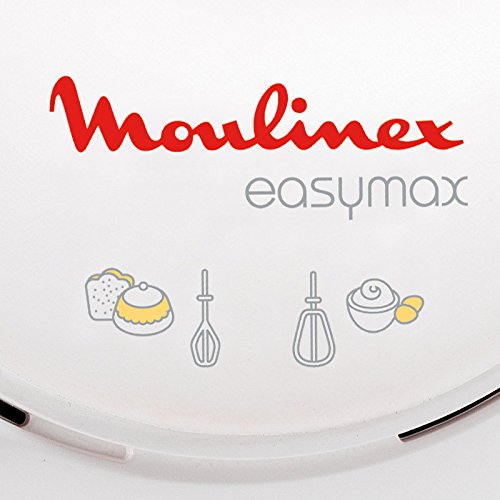 Moulinex EasyMax ABM11A30 Batidora Amasadora, 200 W, 5 Velocidades, Plástico