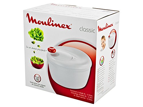 Moulinex K1010114 - Escurridor para ensaladas y Verduras con manivela, Blanco