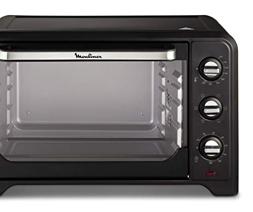 Moulinex OX464810 Optimo-Horno eléctrico (33 litros, 6 Modos de cocción, 240º C), Color Negro, 1600 W, Acero Inoxidable