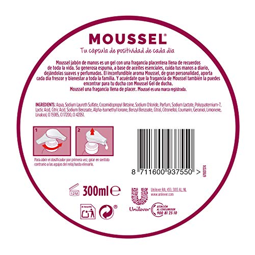 Moussel - Jabón de manos, 300 ml - [Pack de 6]