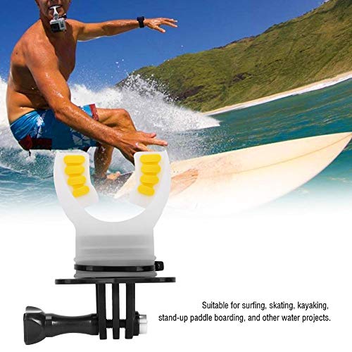 Mouth Bite Mount Adaptador del Soporte de la Boquilla Surfing Diving Skating con Floaty y Cuello Lanyard para Gopro Hero 7/6/5/4/3/3 + para SJCAM para XiaoYi cámara de acción (Negro)