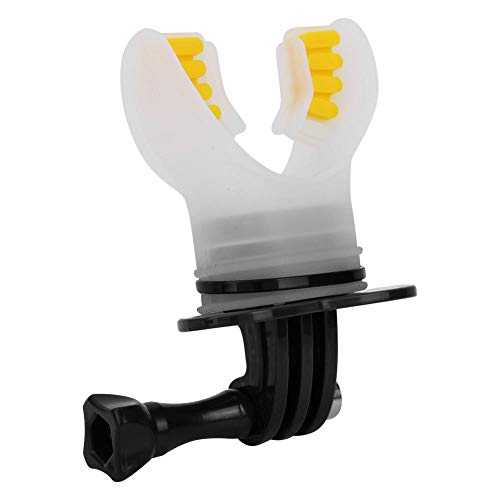 Mouth Bite Mount Adaptador del Soporte de la Boquilla Surfing Diving Skating con Floaty y Cuello Lanyard para Gopro Hero 7/6/5/4/3/3 + para SJCAM para XiaoYi cámara de acción (Negro)