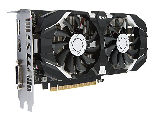 Msi Geforce GTX 1050 Ti 4GT OC Tarjeta Gráfica Pro, Negro/ Gris