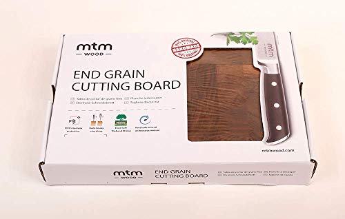 MTM WOOD Tablas de Cortar Cocina de Madera Nogal Marrón Oscuro, Tablas de Picar de Tamaño Diferente y de Espesor 3 y 4 cm, Ideal para Cortar Carne Verdura Pescado Pan (30 x 20 x 3 cm)