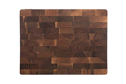 MTM WOOD Tablas de Cortar Cocina de Madera Nogal Marrón Oscuro, Tablas de Picar de Tamaño Diferente y de Espesor 3 y 4 cm, Ideal para Cortar Carne Verdura Pescado Pan (30 x 20 x 3 cm)