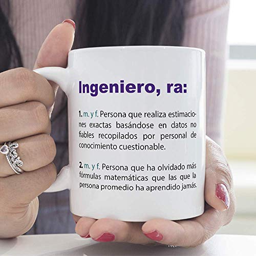 MUGFFINS Tazas Desayuno Originales de Profesiones para Regalar a Trabajadores Tazas para Ingenieros - Tazas con Frases y Mensajes alegres y Divertidos