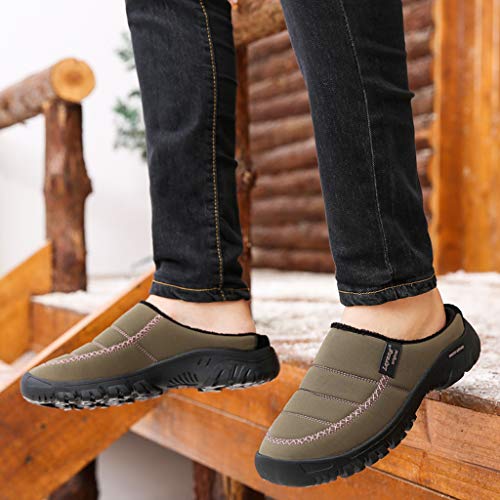 Mujer Invierno Calido Zapatillas,Cómodas Suave Zapatillas Casa Flat Slipper Zapatillas de casa Antideslizantes para Interiores Panda Winter Warm Plush para Mujer A