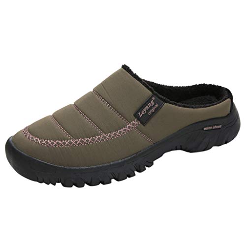 Mujer Invierno Calido Zapatillas,Cómodas Suave Zapatillas Casa Flat Slipper Zapatillas de casa Antideslizantes para Interiores Panda Winter Warm Plush para Mujer A