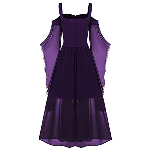 Mujer Vestido de Básico Halloween Faldas con Impresión con Calabaza de Manga Larga Vestidos de Mujer Camisa Casual Top Manga Larga Túnico Fiesta de Noche Vestidos Vintage Vestido Cuello