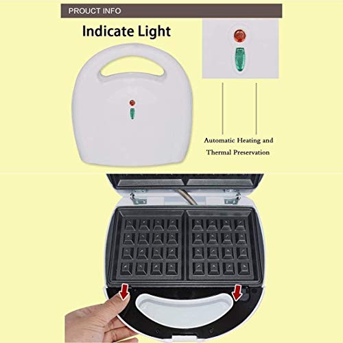 Multifunción Wafflera 4 en 1, Sandwich, nuez, buñuelo fabricante del buñuelo del hierro de la máquina, platos hondos revestimiento antiadherente fácil de limpiar 750W, automática de la temperatura Con