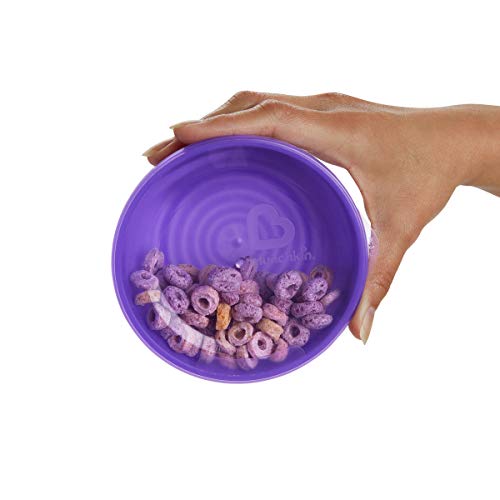 Munchkin Love - a - Bowls - Contenedor de almacenamiento de alimentos 4 cuencos / tapa + 2 cucharas, multicolor