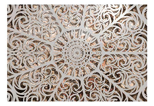 murando Fotomurales 350x256 cm XXL Papel pintado tejido no tejido Decoración de Pared decorativos Murales moderna Diseno Fotográfico Mandala Oriente Abstraccion 3D f-a-0583-a-a