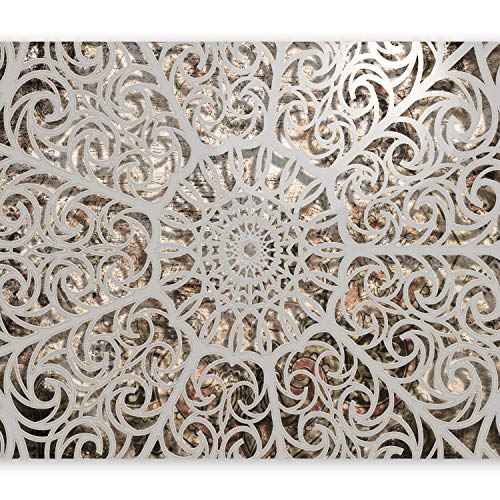 murando Fotomurales 350x256 cm XXL Papel pintado tejido no tejido Decoración de Pared decorativos Murales moderna Diseno Fotográfico Mandala Oriente Abstraccion 3D f-a-0583-a-a