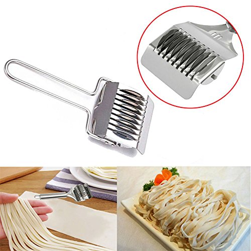 Muxan - Cortador de pasta, acero inoxidable, para hacer espaguetis, para utensilios de cocina